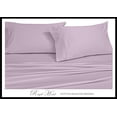 thumbnail image 4 of Royal Hotel Solid Lilac 550-Thread-Count Super-Deep 4pc California-King Bed Sheet Set 100-Percent Combed Cotton, Sateen Solid, Extra Deep Pocket, 4 of 4