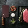 thumbnail image 4 of Funda de Cuchillo de Cuero PU Uxcell para Hacha de Carne, Funda Impermeable para Cuchillo, Rojo Oscuro Profundo, 4 of 5