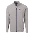 thumbnail image 2 of Men's Cutter & Buck Gray Arkansas Razorbacks Big & Tall Adapt Eco Knit Hybrid Recycled Full-Zip Jacket, 2 of 3