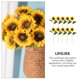 thumbnail image 5 of 10 piezas de flores artificiales de girasol de tallo largo de seda, girasoles falsos, decoración para fiesta de boda, 5 of 8