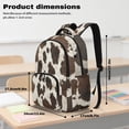 thumbnail image 6 of Jeiento Brown Cow Print 17 Inch Kids Schoolbag and Backpack Set 4-Piece Lunch Bag Pencil Case Water Bottle Holder Lightweight Tear-Resistant Large Capacity Book Bag, 6 of 7