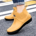 thumbnail image 4 of Xfvqtps Mens Ankle Rain Boots Fishing Boots Waterproof Durable Wear Garden Shoes Work Shoes, 4 of 6