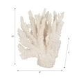 thumbnail image 4 of Coral Reef Figurine for Home Decor - Coastal Resin Sculpture for Bathroom Counter, Office, Study, and Living Room Decor - Ornament Accents for Shelf and Coffee Table Styling - 10", White, 4 of 13