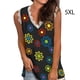 thumbnail image 3 of Chaleco de mujer Minnieouse camiseta Sin mangas estampada vacaciones boda fiesta playa verano 5XL, 3 of 4