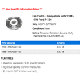 thumbnail image 2 of Fan Clutch - Compatible with 1988 - 1996 Ford F-150 1989 1990 1991 1992 1993 1994 1995, 2 of 2