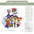thumbnail image 2 of Sid, el niño científico-theme Fitted Round Tablecloths Elastic Edged Table Covers Waterproof Table Cloth for Kitchen Holiday Party Tables Decor 150cm, 2 of 6