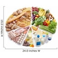thumbnail image 2 of Wallmonkeys Pie Chart of Food Pyramid Peel and Stick Wall Decals WM297015 (24 in W x 19 in H), 2 of 4