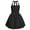 Black, variant on IBTOM CASTLE Kids Girls Halter Bubble Ruffle Dress Summer Sleeveless A-line Solid Color Midi Dress Elegant Formal Prom Gown 10-11 Years Black