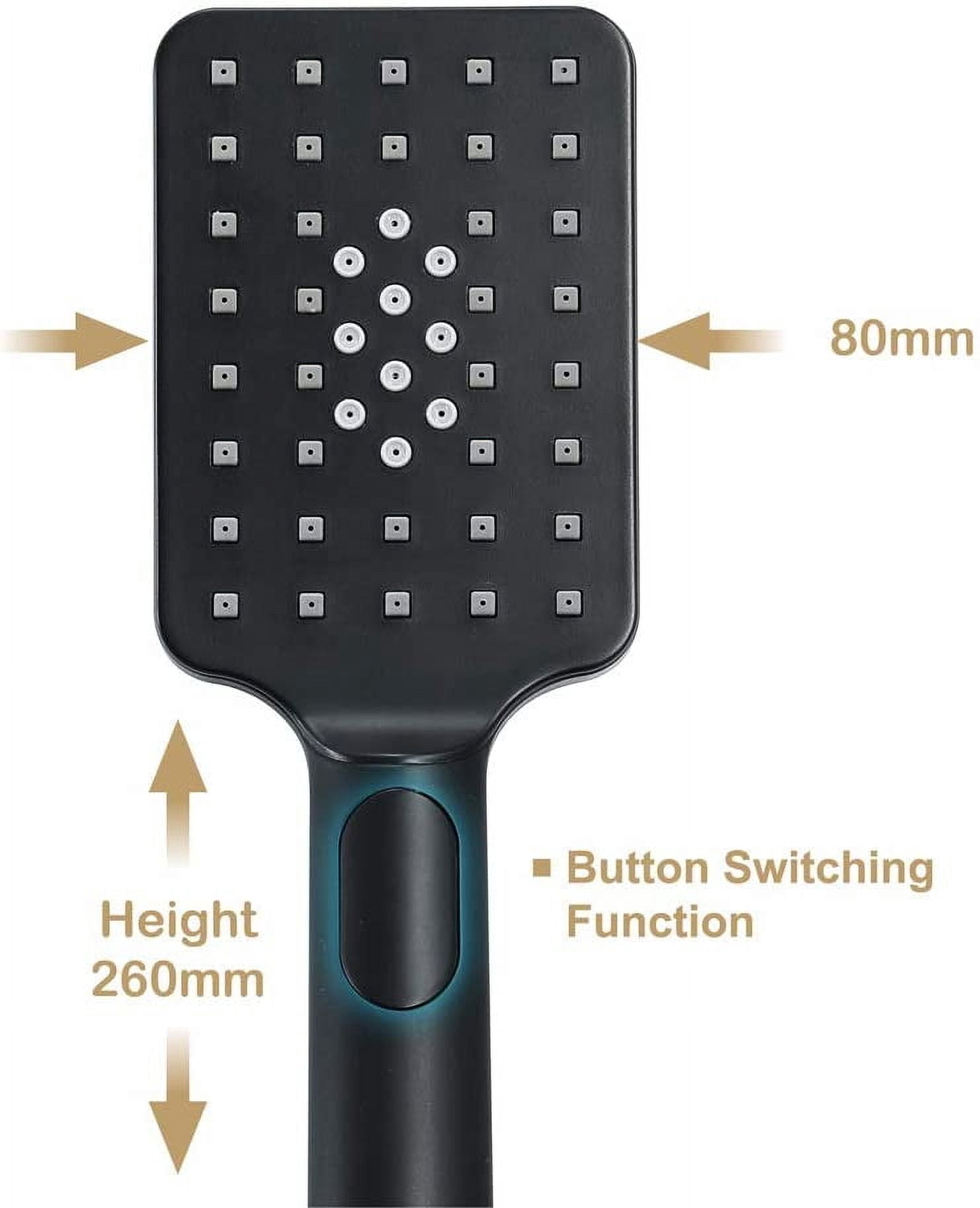 Handheld Bidet Toilet Sprayer Black, Wall Mount Bathroom Sprayer Attachment Kit for Toilet Wash, Baby Diaper Cloth Cleaning, Cleaner