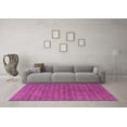thumbnail image 3 of Ahgly Company Indoor Round Abstract Purple Contemporary Area Rugs, 4' Round, 3 of 4