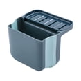 thumbnail image 2 of Toystoory Cesta de almacenamiento para fregadero, estante de almacenamiento de succión de plástico, soporte organizador de lavabo de drenaje plegable Organizadores de utensilios de cocina Azul Toystoory HA003273-02, 2 of 6
