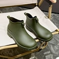 thumbnail image 3 of IUJSOY Short Rain Boots Women Fashion Waterproof Chelsea Boots for Women Outdoor Mud Garden Shoes, 3 of 9