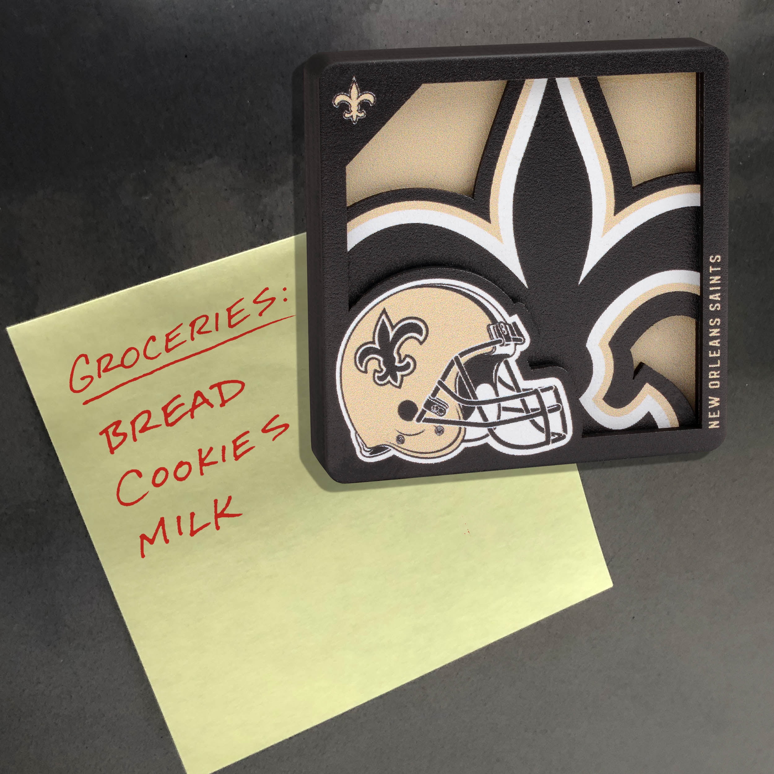 YouTheFan NFL New Orleans Saints 3D Logo Series Magnet