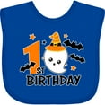 thumbnail image 3 of Inktastic 1st Birthday with Ghost and Bats Halloween Boys or Girls Baby Bib, 3 of 4