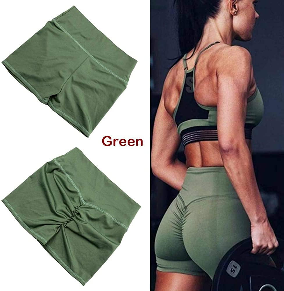 BZB Women's Cut Out Yoga Shorts Scrunch Booty Hot Pants High Waist Gym  Workout Active Butt Lifting Sports Leggings, W-red, XXL price in UAE,  UAE