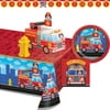 Creative Converting Multicolor Fire Truck Birthday Party Kit, 27 Count