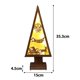 thumbnail image 4 of Adorno de árbol de Navidad de madera con luz para mesa de centro de mesa. Papá Noel, 4 of 9