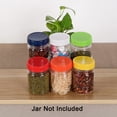 thumbnail image 6 of Unique Bargains 8 Pcs Plastic Mason Jar Lids Regular Mouth Mason Canning Jars Lid Top Food Storage, 6 of 7