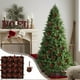 thumbnail image 5 of mfyjkho Paquete de 16 bolas navideñas de espuma con diseño de lazo para decorar el árbol (6 cm, juego de 16), 5 of 7