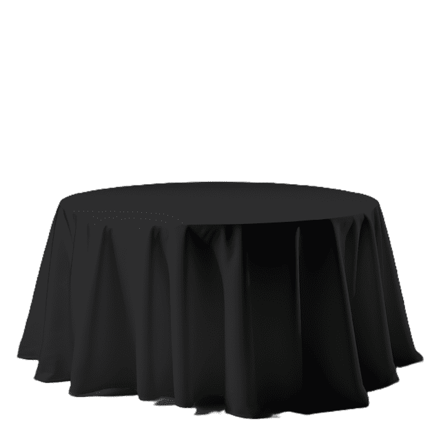 Mantel Para Mesa Redonda Medida 2.90 Diámetro Negro