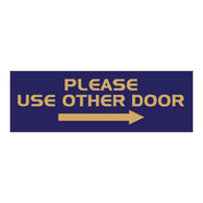 Please Use Other Door Right Arrow Sign - Walmart.com