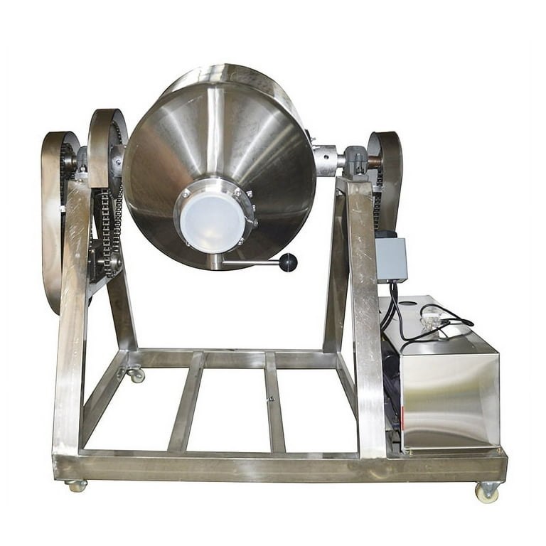 TECHTONGDA Dry Powder Mixer Drum Blender Mixing Machine for Feed Particle  Granual 15gallon