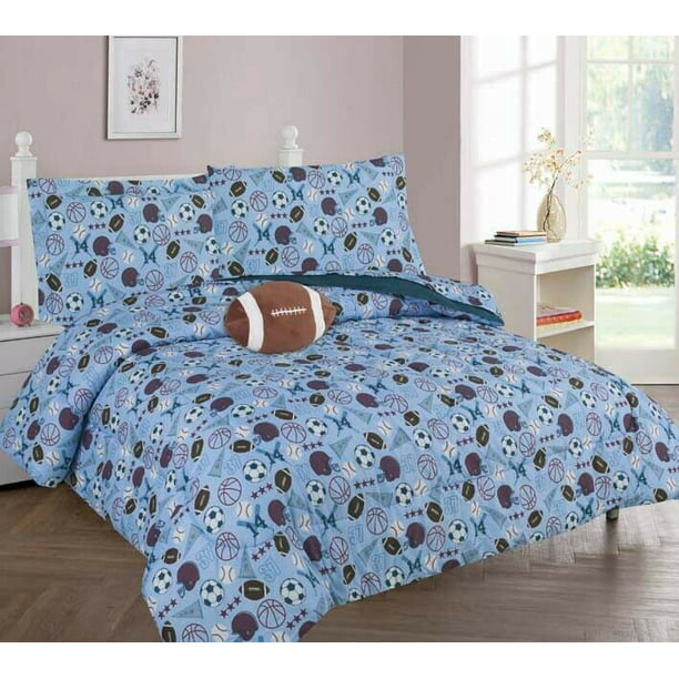 Bag Comforter Bedding Set, Baseball Sheets Twin Bed