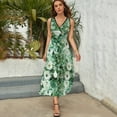 thumbnail image 5 of Floral Colorful Flower Sleeveless Dress Woman Fashion Long Dresses Women's Summer Suit Dress 2025, 5 of 7