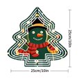 thumbnail image 3 of Metal Hanging Christmas Tree Wind Decorations - Festive Garden Spinners with Colorful Ornaments & Cheerful Design for Yard Decor, 3 of 7
