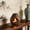 #133Brown, variant on Handcrafted Ceramic Palo Santo Incense Censer Ash Catcher with Chimney, Home Decor for Wood Sticks and Incense Cones, Boho Style Burner for Room Meditation