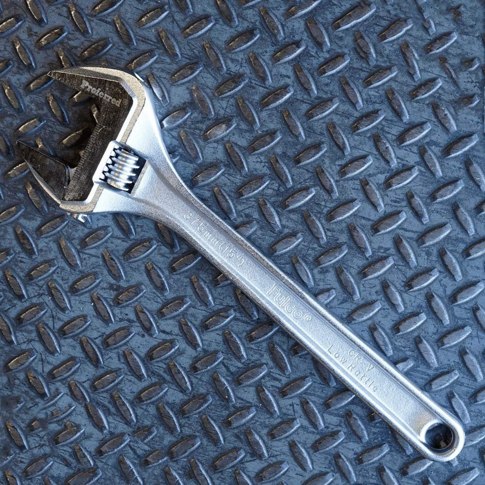Proferred T05056 Standard Adjustable Wrench, Chrome Finish, 15"