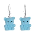 thumbnail image 1 of XWSHYW Pendientes Pendientes Pequeños Flocados Lindos Pendientes de Niña Joyería Que Combina con Todo, 1 of 2