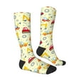thumbnail image 3 of Picia Women Crew Soft Moisture-wicking Socks Heavy Equipment Pattern Design Cotton Socks, One Size fit All, 3 of 9