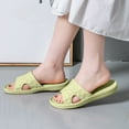 thumbnail image 2 of Anuirheih Slip on Sandals Women,Non-slip Soft Bottom Bathroom Household Non-slip Lightweight Slippers Non-slip Soft Bottom Bathroom Household Lightweight Slippers(Green), 2 of 7