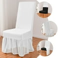 thumbnail image 3 of MOVTOTOP Stretchy Chair Cover Easy Fitted Dining Chair Cover Skirt Fitted Chair Cover, 3 of 5