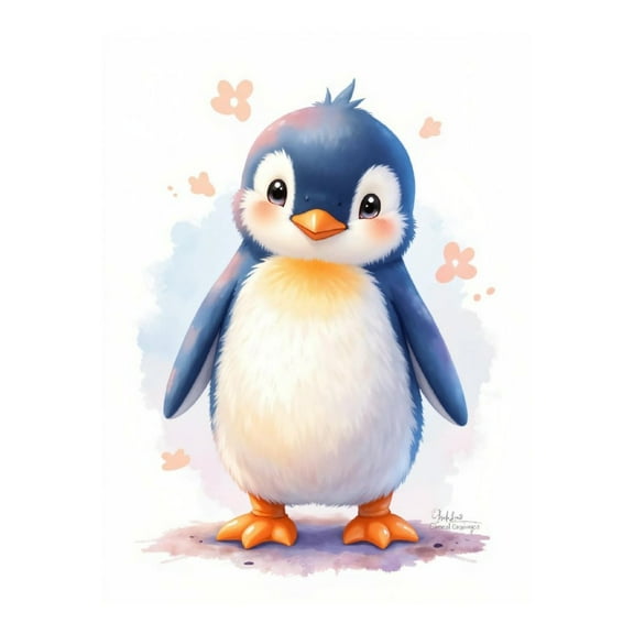 Diamond Art Kit for Adults, Adorable Penguin Cartoon Art Diamond Painting for Adults Beginners, 5D DIY Diamond Art Painting Kits, Colorful Diamond Painting Craft for Home Decor 12x16