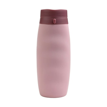 

BeforeyaynSilicone Collapsible Drink Kettle Silicone Sports Foldable Water Bottle 600ml