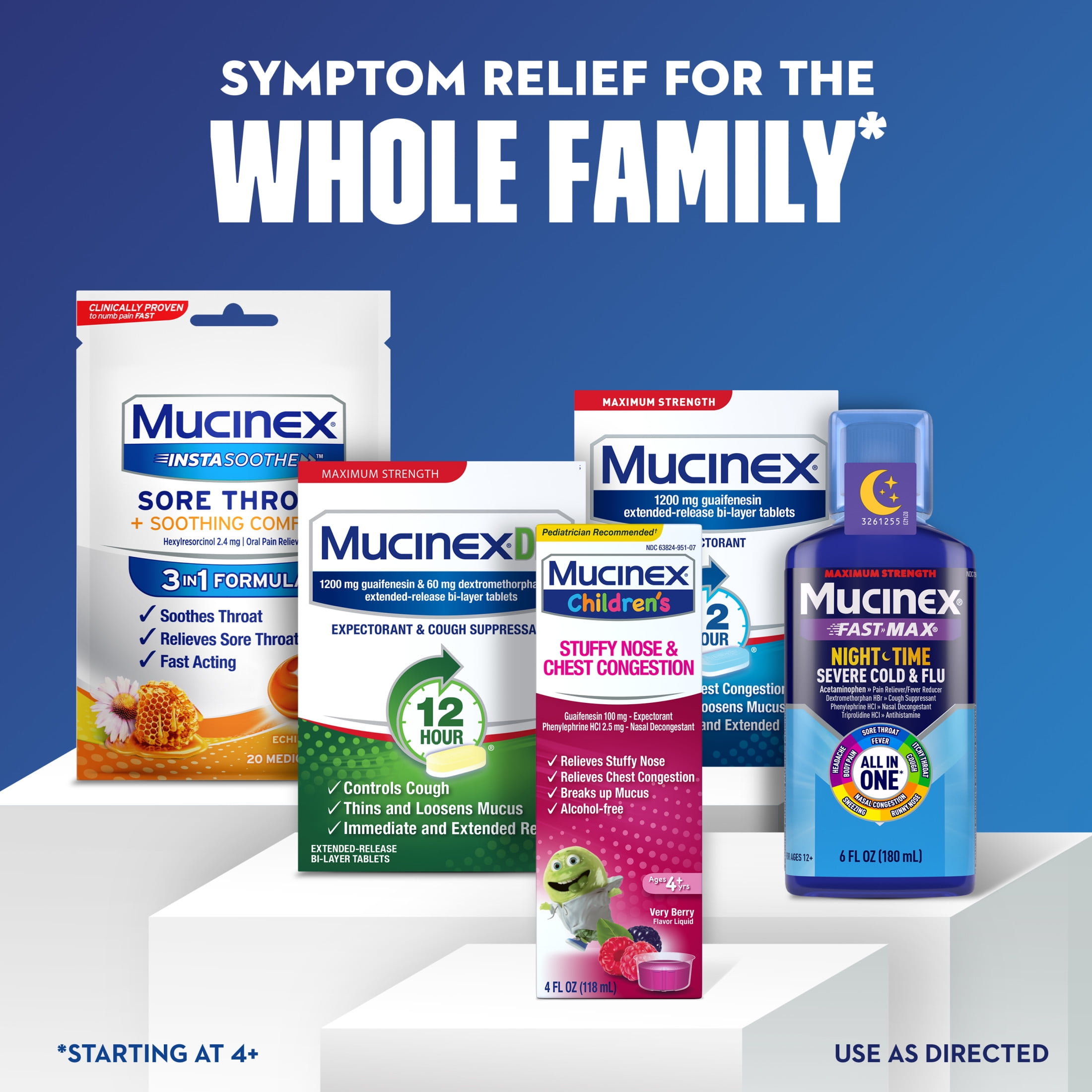 Mucinex Children's Stuffy Nose & Chest Congestion Relief, Kids Medicine, Very Berry Flavor, 4 fl oz