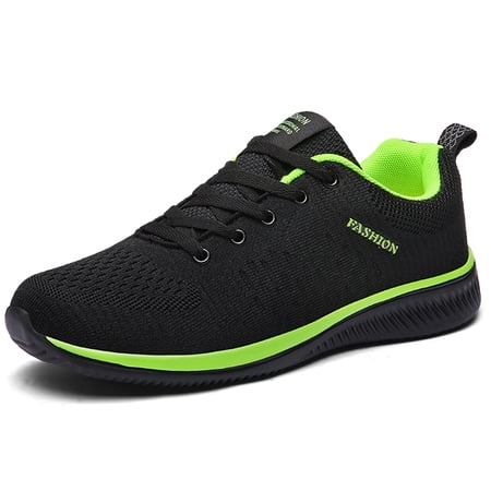Damyuan Men s Fashion Sneakers Athletic Running Shoes Breathable Mesh Sports Shoes Lightweight Laced up Walking Gym Shoes Comfortable Non-slip Casual Shoes