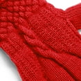thumbnail image 4 of Gants à Moins de 10 $ Mitaines Rouges Hiver Gants en Maille Jacquard pour Femmes Tricotés Plus Velours Épaissis Automne et Hiver Gants Chauds à Motif (Gants pour Adultes), 4 of 6