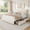 Beige QUEEN, variant on Gaderth Platform Bed Frame with Headboard,Teddy Fleece Thick Fabric Upholstered Platform Bed with 2 Storage Drawer, Cloud Bed Frame with Adjustable Headboard, No Box Spring Needed