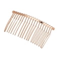 thumbnail image 4 of Unique Bargains 2 Pcs No Slip Hair Side Combs Accessories Metal 3" Rose Pink, 4 of 6