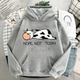 thumbnail image 6 of Hooded Sweater Cute Cow Cartoon Print Casual Sports Hoodie, 6 of 7