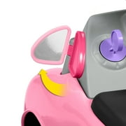 Radio Flyer Creativity Car, 3 in 1 Push Walker & Ride-on with Interactive Features, Pink