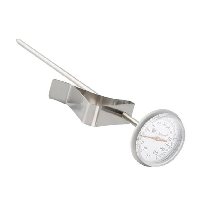 Termómetro para cafetera capuchino para espumar leche y agua, sonda de acero inoxidable de 19 cm 19cm