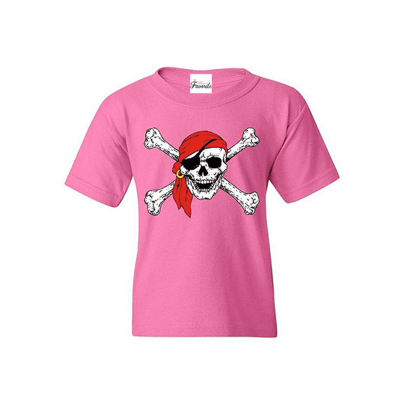 Big Girls T-Shirts and Tank Tops - Jolly Roger Skull & Crossbones
