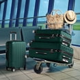 thumbnail image 2 of Ktaxon Ensemble de Bagages 3 Pcs Valise à Roulettes Coque Rigide Légère Cadenas TSA, 2 of 10