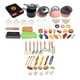 thumbnail image 4 of Juego de accesorios de cocina, juguetes de cocina para niños, juego de ollas y sartenes, utensilios de cocina de simulación con utensilios, regalo de 71 piezas, 4 of 8