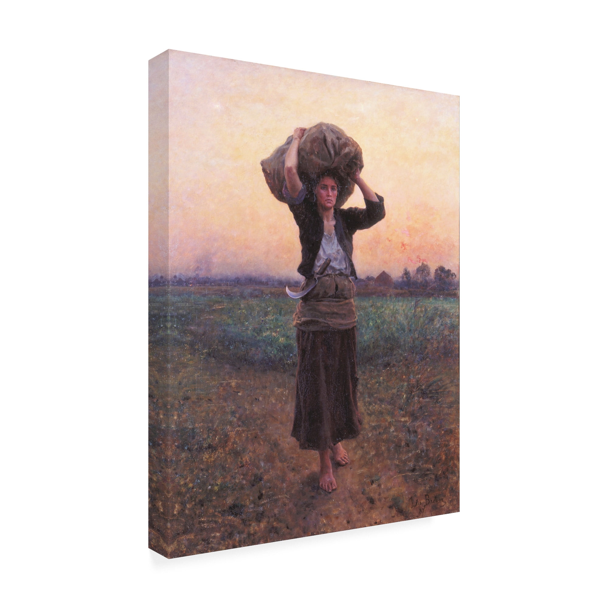 Trademark Fine Art 'Shepherds Star' Canvas Art by Jules Breton
