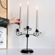 thumbnail image 5 of Portavelas Decorativo de Estilo Nórdico, Candelabro de Adorno, Candelabro Negro, Regalo de Centro de Mesa para , Mesas de Cena, Velas para perfecl porta vela, 5 of 7